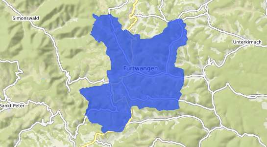 Bodenrichtwertkarte Furtwangen im Schwarzwald